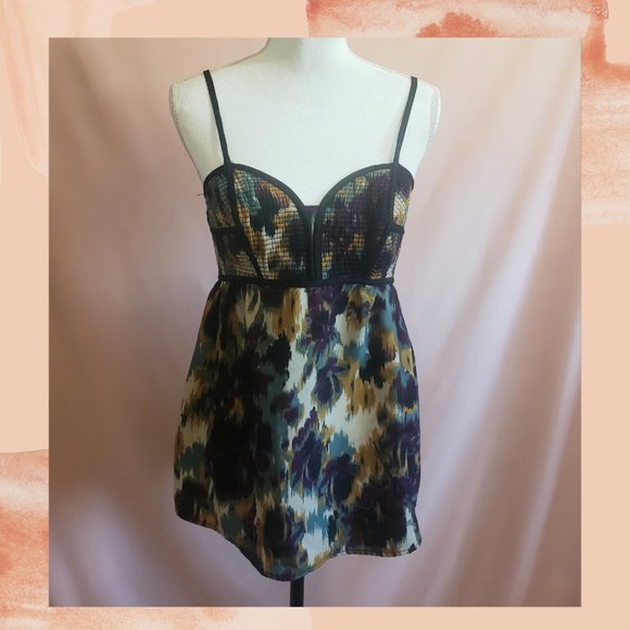 Xhilaration Tops - Xhilaration Multi Print Sweetheart Tank